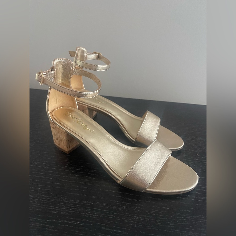 Lilly Pulitzer Tilly Sandal in Gold 6.5